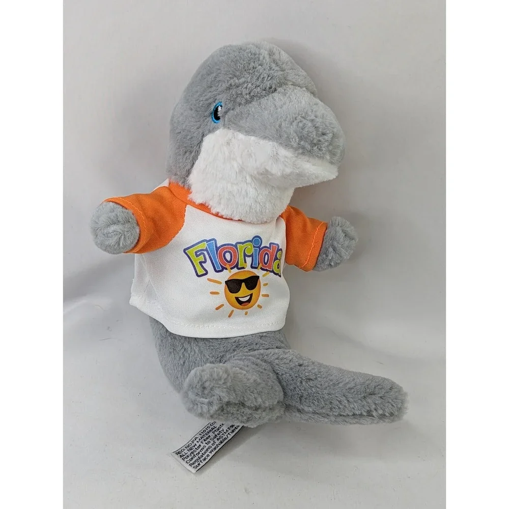 Gray Dolphin Porpoise Plush 9 Inch Florida Shirt Zoovenir 2019 RGU Group Stuffed